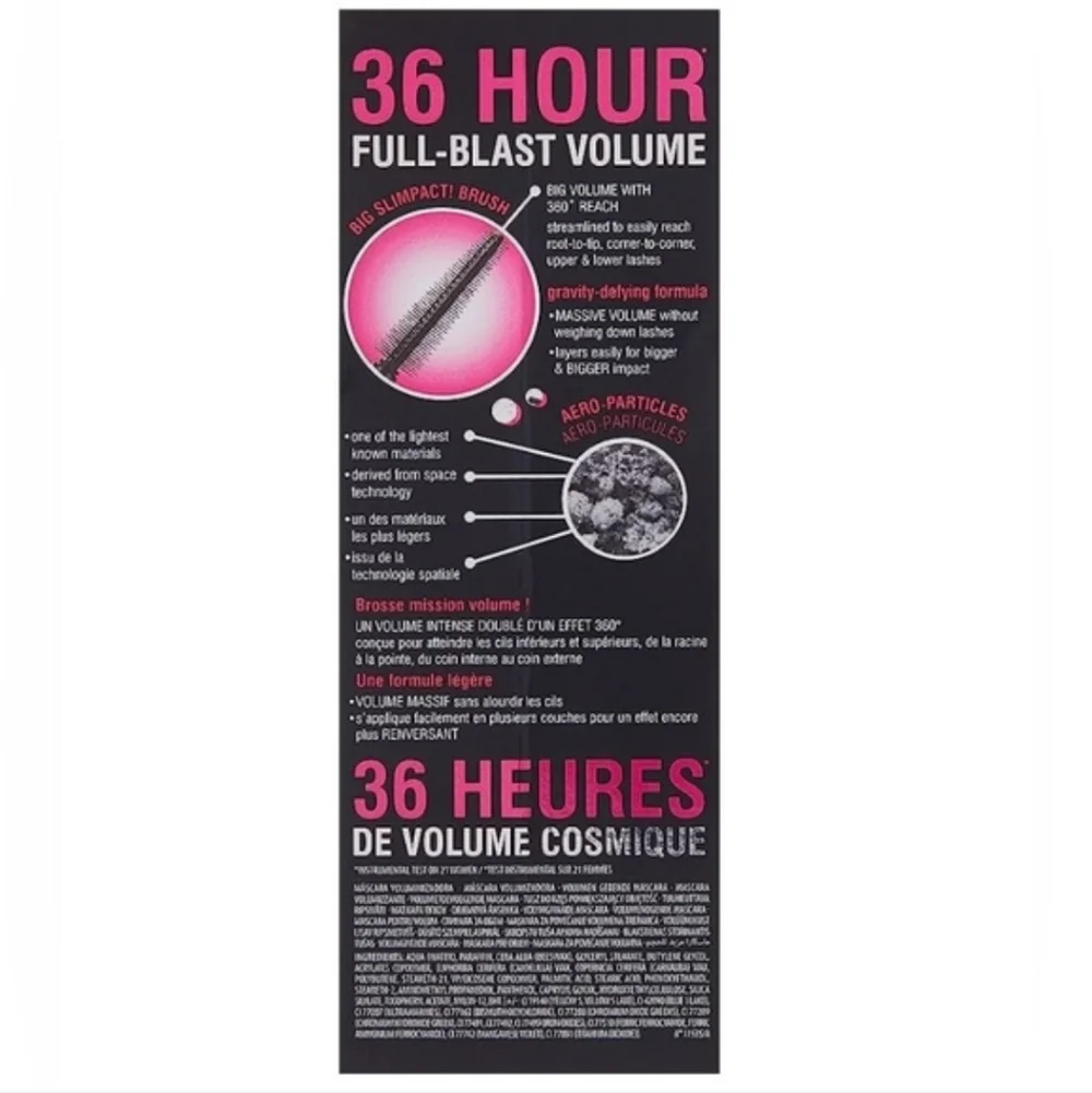 NWT BENEFIT BADgal BANG! LONG LASTING 360° VOLUMIZING MASCARA Black NEW NIB Full